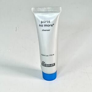 Dr. Brandt Pores No More Cleanser Face Wash Purifying Travel .25 fl oz 7.5ml New